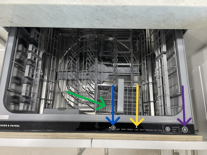 Dishwasher controls